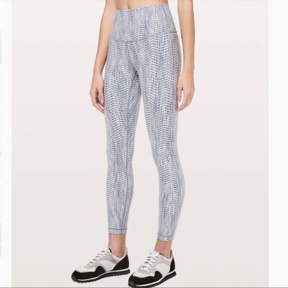 Lululemon Wunder Under Arrow Jacquard High-Rise Arrow Jacquard Dark Olive Grey 4 - Picture 1 of 12